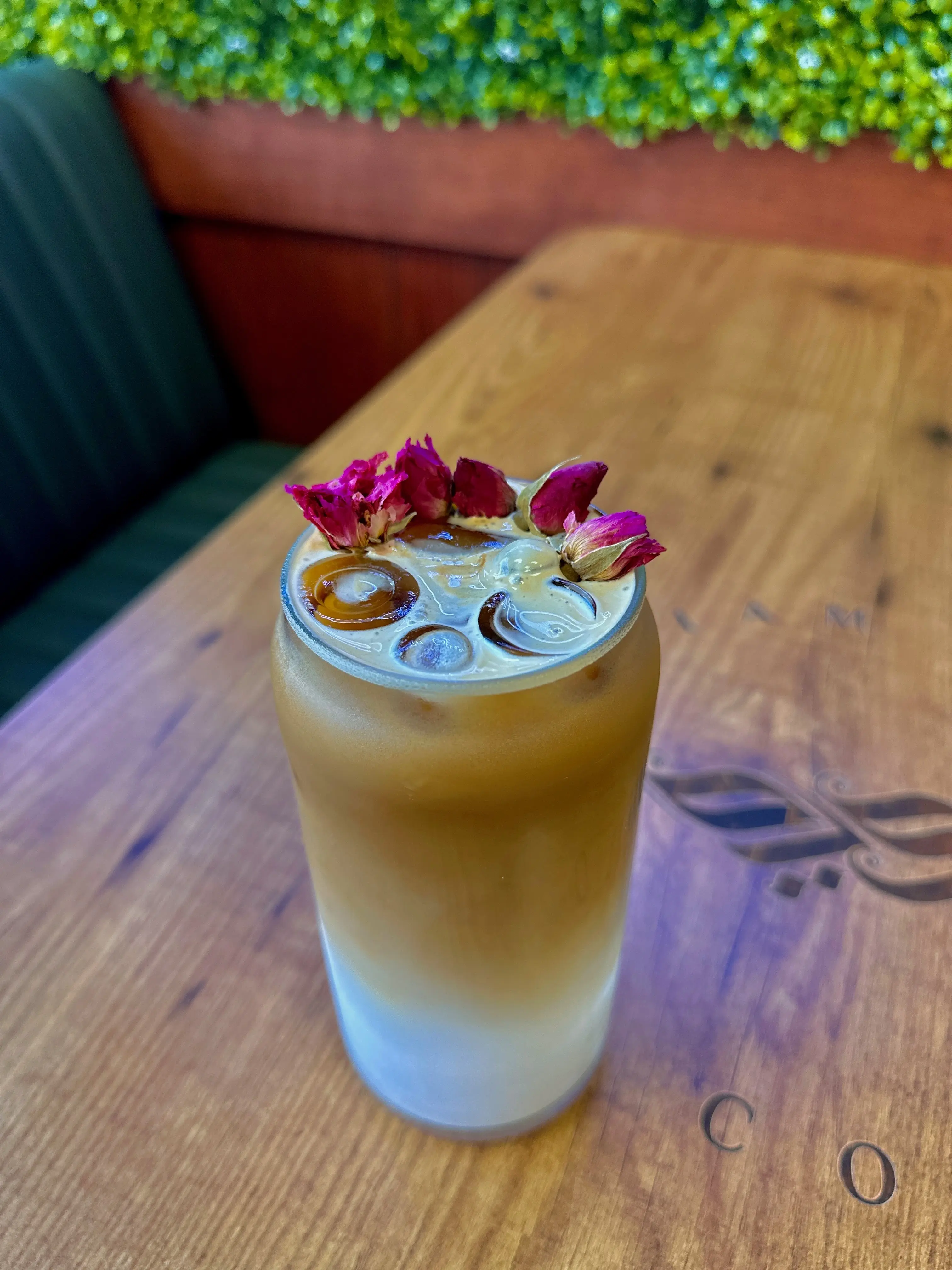 Iced Rose Chai Latte